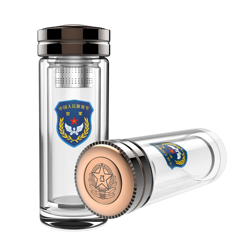 紀(jì)念81248大功大連戰(zhàn)友會(huì)定制水杯,空軍定做水杯聚會(huì)留念禮品